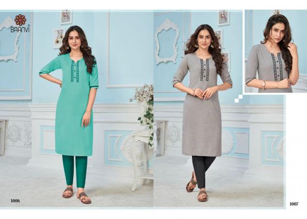 Baanvi Rang 1 Fancy Cotton Casual Wear Kurti